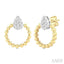 Bead Pear Shape Lovebright Diamond Fashion Earrings