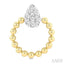 Bead Pear Shape Lovebright Diamond Fashion Earrings