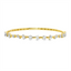 Mixed Shape Diamond Bangle Bracelet