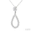 Pear Shape Diamond Fashion Pendant