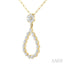 Pear Shape Diamond Fashion Pendant