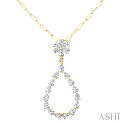 Pear Shape Diamond Fashion Pendant
