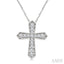 Cross Petite Diamond Fashion Pendant