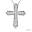 Cross Petite Diamond Fashion Pendant