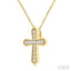Cross Petite Diamond Fashion Pendant