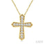 Cross Petite Diamond Fashion Pendant
