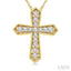 Cross Petite Diamond Fashion Pendant