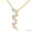 Mixed Shape Zig-Zag Diamond Fashion Pendant