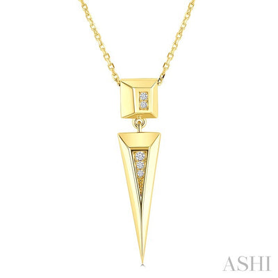 Pyramid Diamond Fashion Pendant