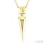 Pyramid Diamond Fashion Pendant
