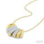 Pave-Set Diamond Fashion Pendant