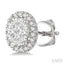 Oval Shape Halo Lovebright Essential Diamond Earrings