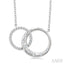 Mosaic Circle Interlock Diamond Fashion Pendant