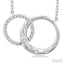 Mosaic Circle Interlock Diamond Fashion Pendant