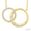 Mosaic Circle Interlock Diamond Fashion Pendant