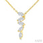 Marquise Shape Zig-Zag Diamond Fashion Pendant