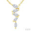 Marquise Shape Zig-Zag Diamond Fashion Pendant