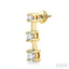 Round Shape Past Present & Future Diamond Earrings