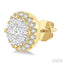 Round Shape Halo Lovebright Essential Diamond Earrings