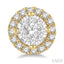 Round Shape Halo Lovebright Essential Diamond Earrings