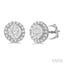 Round Shape Halo Lovebright Essential Diamond Earrings