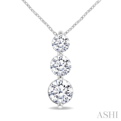 3 Stone Diamond Fashion Pendant