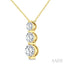 3 Stone Diamond Fashion Pendant