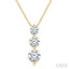 3 Stone Diamond Fashion Pendant