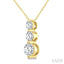 3 Stone Diamond Fashion Pendant