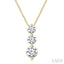 3 Stone Diamond Fashion Pendant