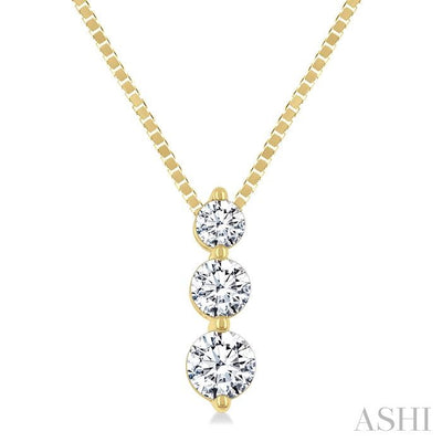 3 Stone Diamond Fashion Pendant