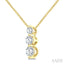 3 Stone Diamond Fashion Pendant