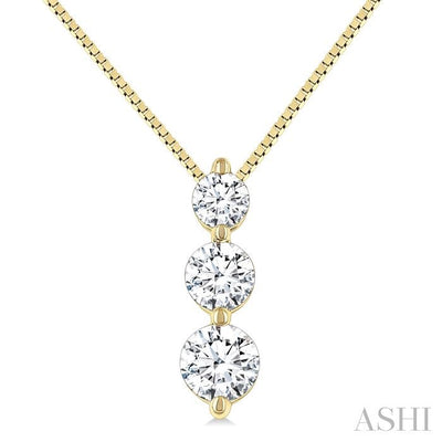 3 Stone Diamond Fashion Pendant