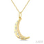 Moon Mosaic Diamond Fashion Pendant