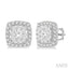Cushion Shape Halo Lovebright Essential Diamond Earrings