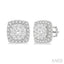 Cushion Shape Halo Lovebright Essential Diamond Earrings
