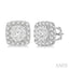 Cushion Shape Halo Lovebright Essential Diamond Earrings