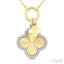 Clover Charm Fluted Diamond Fashion Pendant