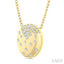 Mosaic Circle Diamond Fashion Pendant