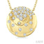 Mosaic Circle Diamond Fashion Pendant