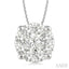 Round Shape Lovebright Essential Diamond Solitaire Pendant