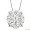 Round Shape Lovebright Essential Diamond Solitaire Pendant