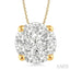Round Shape Lovebright Essential Diamond Solitaire Pendant