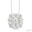 Round Shape Lovebright Essential Diamond Solitaire Pendant