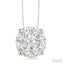 Round Shape Lovebright Essential Diamond Solitaire Pendant