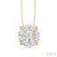 Round Shape Lovebright Essential Diamond Solitaire Pendant