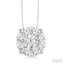 Round Shape Lovebright Essential Diamond Solitaire Pendant