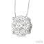 Round Shape Lovebright Essential Diamond Solitaire Pendant