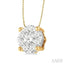 Round Shape Lovebright Essential Diamond Solitaire Pendant
