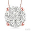 Round Shape Lovebright Essential Diamond Solitaire Pendant
